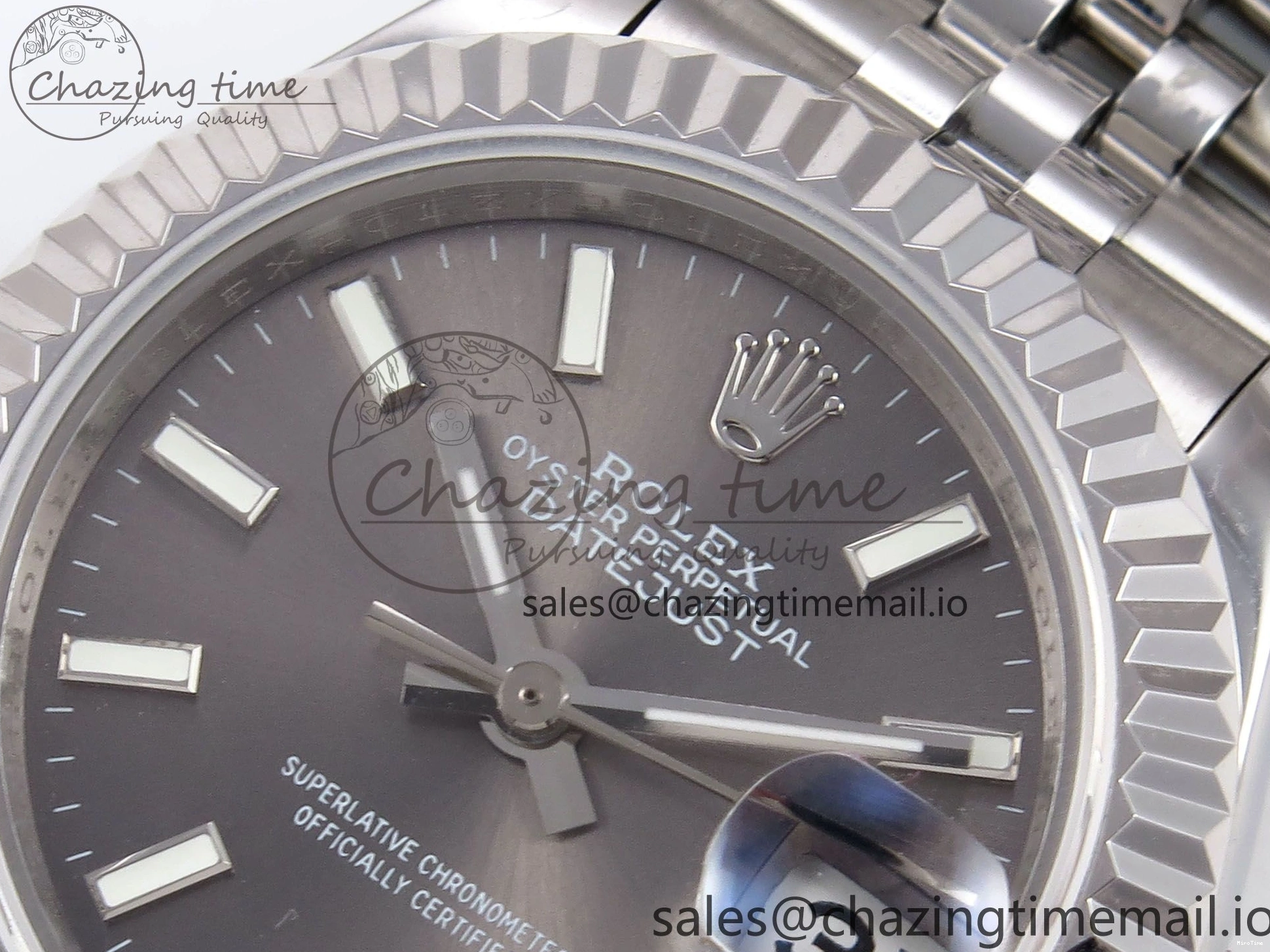 MiroTime 0425 Fashionable DateJust 28MM 279174 SS GMF 1:1 Best Edition 904L Steel Gray Stick Dial on Jubilee Bracelet A 1138
